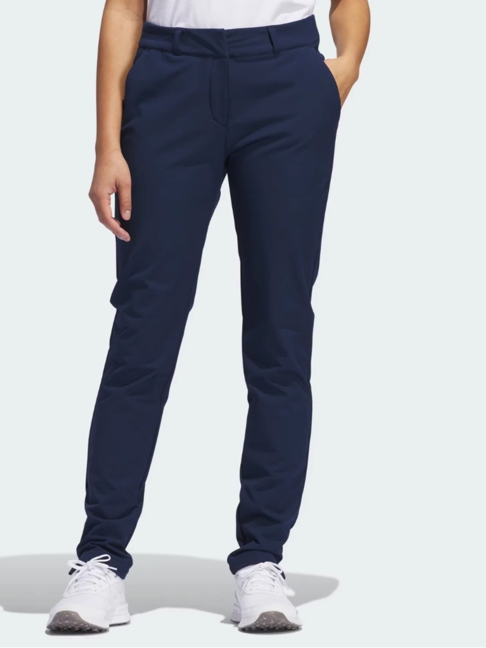 NWT Adidas Women Golf Slim Fit Tapered‎ Leg Pintuck Pants Size M